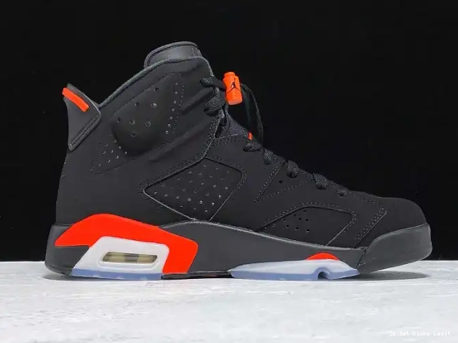 Jordan 6 Air 384664-060 Infrared OG Retro Black 0618